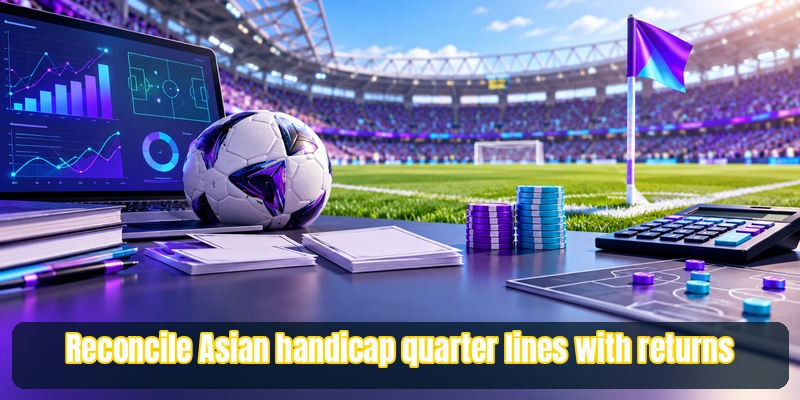 Reconcile Asian handicap quarter lines with returns.